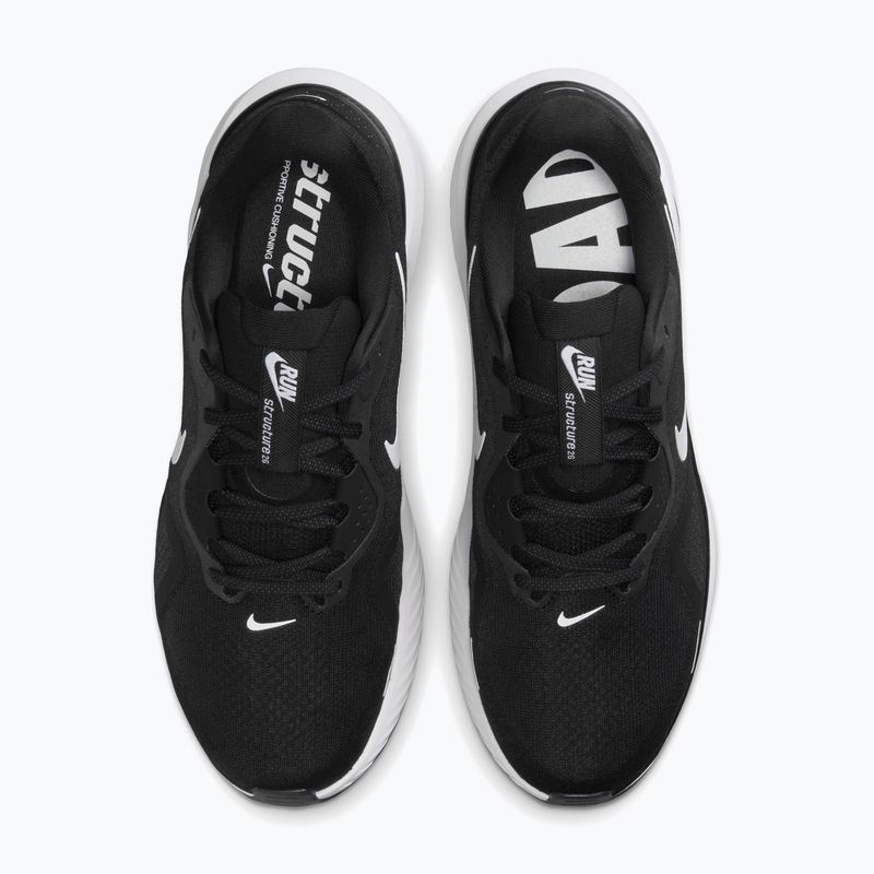 Férfi futócipő Nike Structure 26 Wide fekete/farkasszürke/fémes ezüst/fehér 4