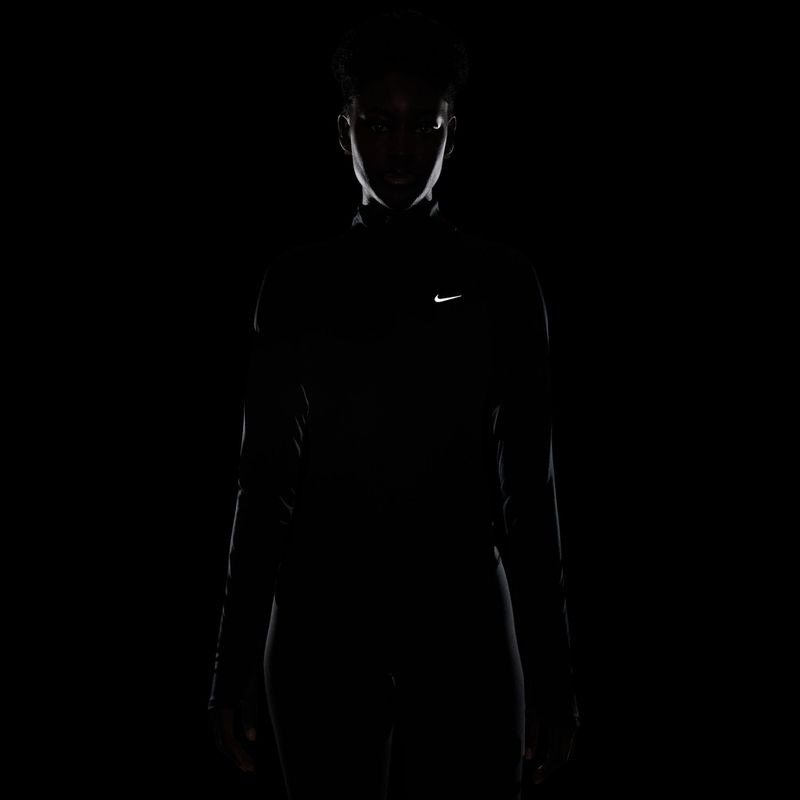 Női futó felső Nike Tempo Swoosh Run Dri-Fit 1/4-Zip black/white 6