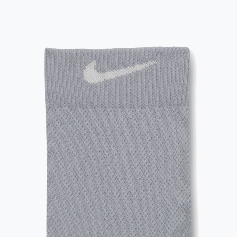 Zoknik Nike Running Midweight Crew Light Smoke Grey/Pure Platinum/White 4