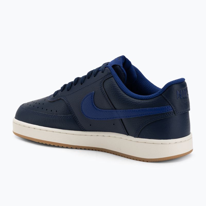 Férfi Nike Court Vision Low éjfekete tengerészkék/mély királykék/vitorla cipő 3