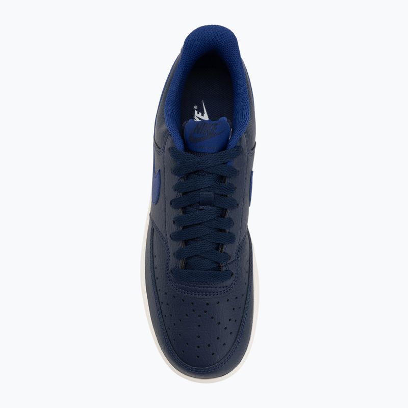 Férfi Nike Court Vision Low éjfekete tengerészkék/mély királykék/vitorla cipő 5