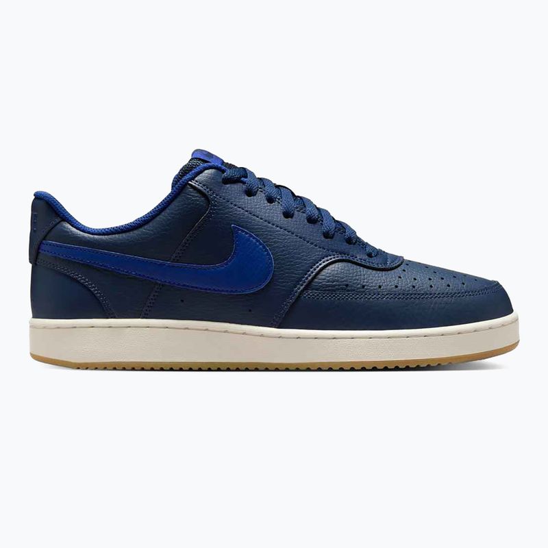 Férfi Nike Court Vision Low éjfekete tengerészkék/mély királykék/vitorla cipő 8
