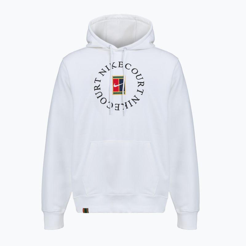 Férfi tenisz pulóver Nike Court Dri-Fit Heritage French Terry Hoodie white/black 7