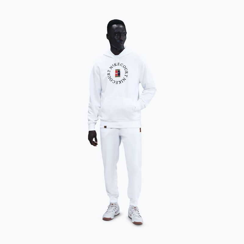 Férfi tenisz pulóver Nike Court Dri-Fit Heritage French Terry Hoodie white/black 2
