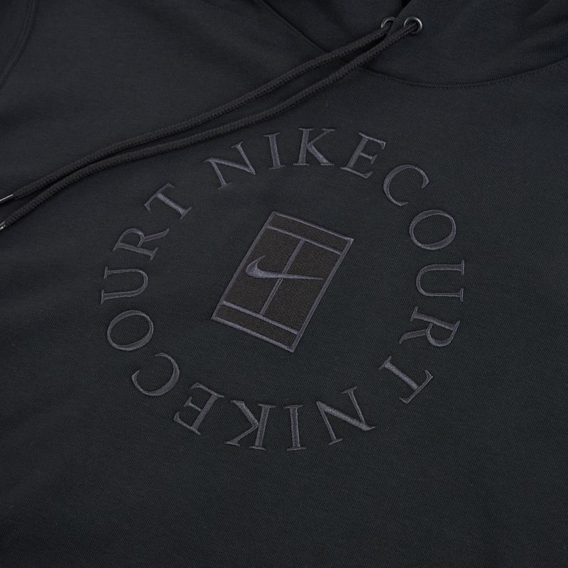 Férfi tenisz kapucnis pulóver Nike Court Dri-Fit Heritage French Terry Hoodie black/anthracite 8