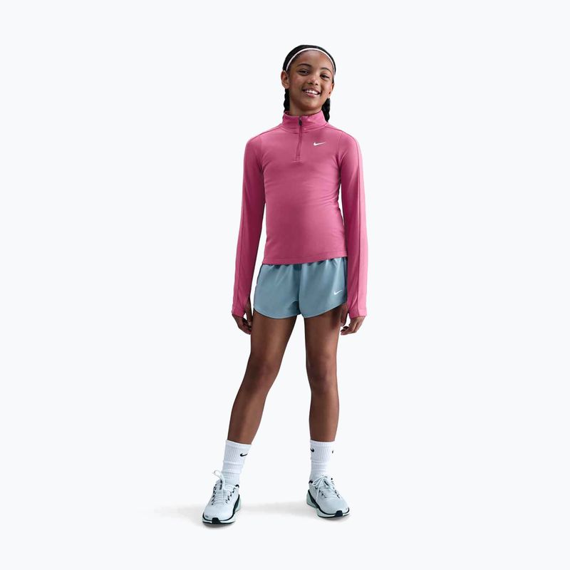 Gyerek hosszú ujjú edzőfelső Nike Dri-Fit 1/4 Zip sweet beet/white 2