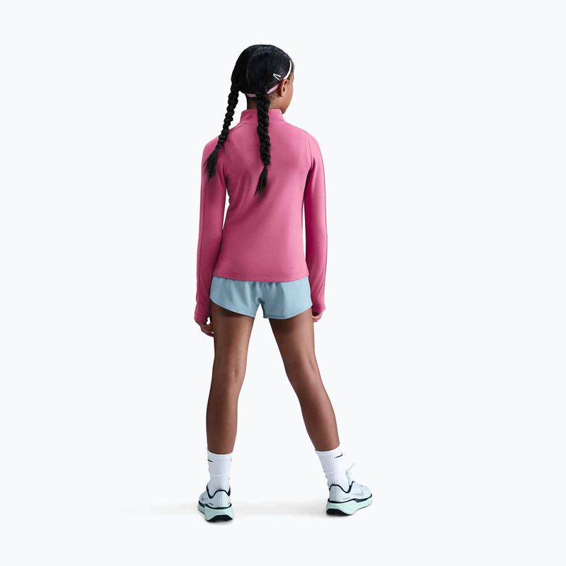 Gyerek hosszú ujjú edzőfelső Nike Dri-Fit 1/4 Zip sweet beet/white 3