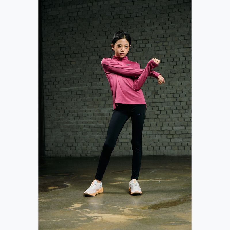 Gyerek hosszú ujjú edzőfelső Nike Dri-Fit 1/4 Zip sweet beet/white 9