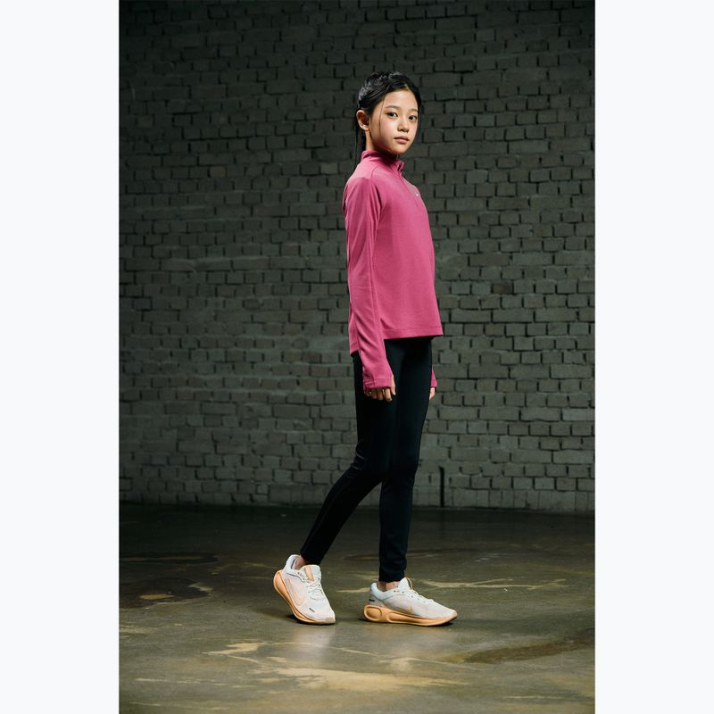Gyerek hosszú ujjú edzőfelső Nike Dri-Fit 1/4 Zip sweet beet/white 10