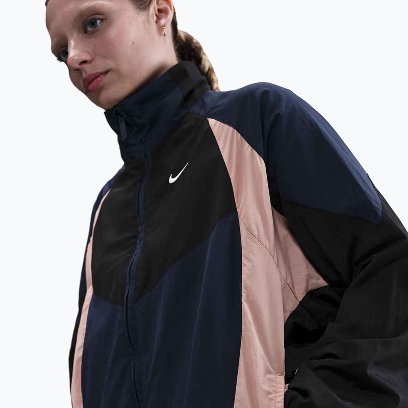 Női dzseki Nike Sportswear Oversized midnight navy/black/particle pink/sail 4