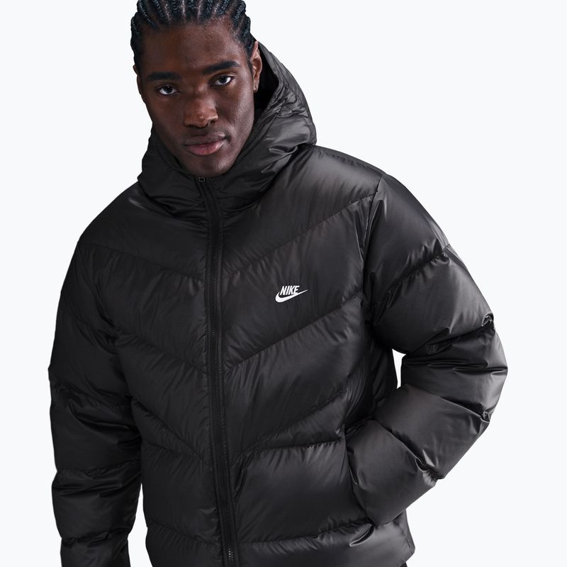 Férfi pehelykabát Nike Windrunner black/black/white 4