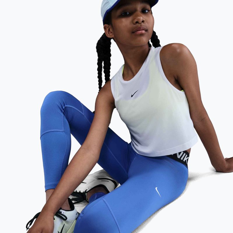 Nike Pro Dri-FIT üstökös kék/fekete/fehér gyermek leggings 6