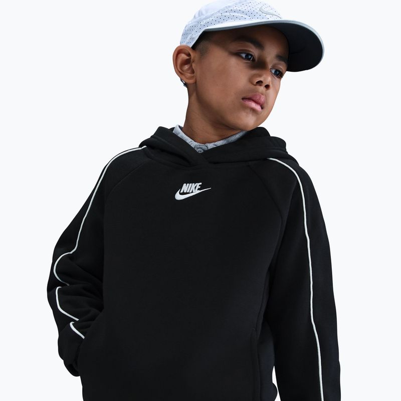 Gyerek melegítő Nike Sportswear Club Fleece Hooded black/black/white/white 3