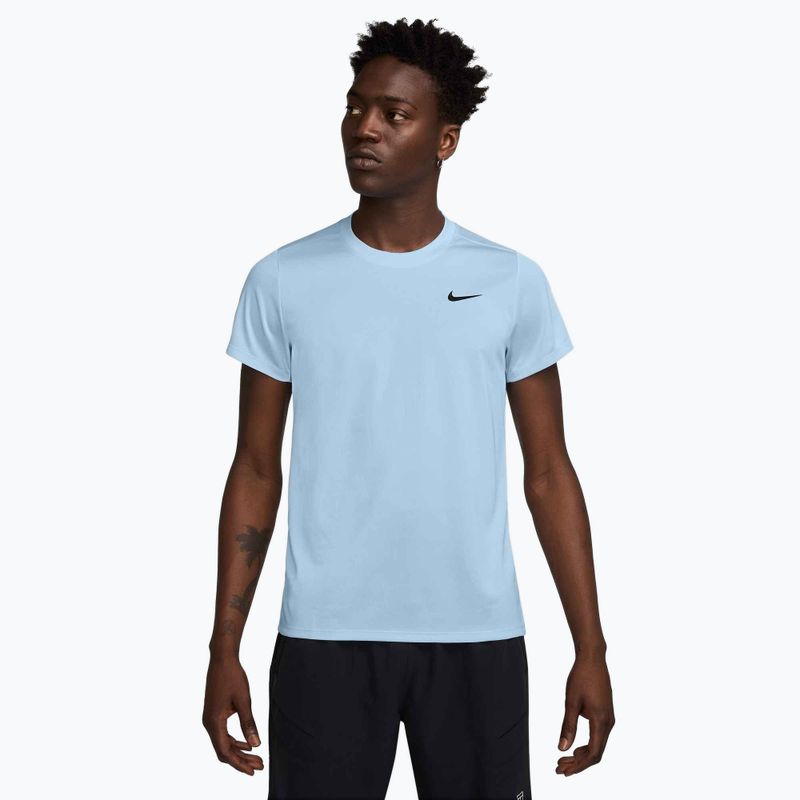 Férfi Nike Court Dri-Fit Victory teniszpóló celesztin kék / fekete