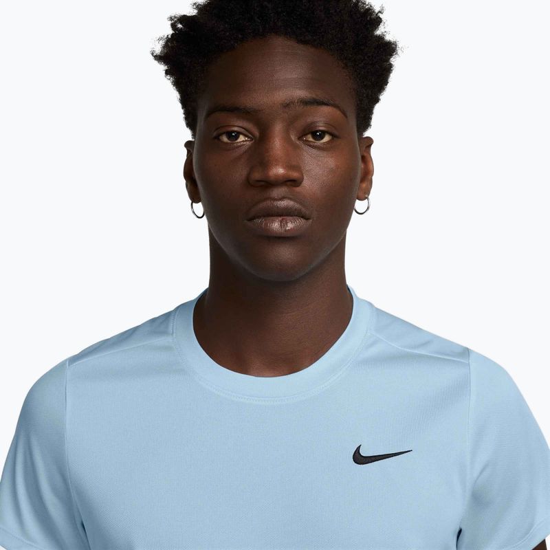 Férfi Nike Court Dri-Fit Victory teniszpóló celesztin kék / fekete 3