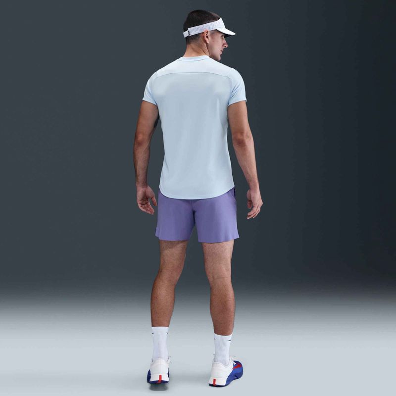 Férfi Nike Court Dri-Fit Victory teniszpóló celesztin kék / fekete 6