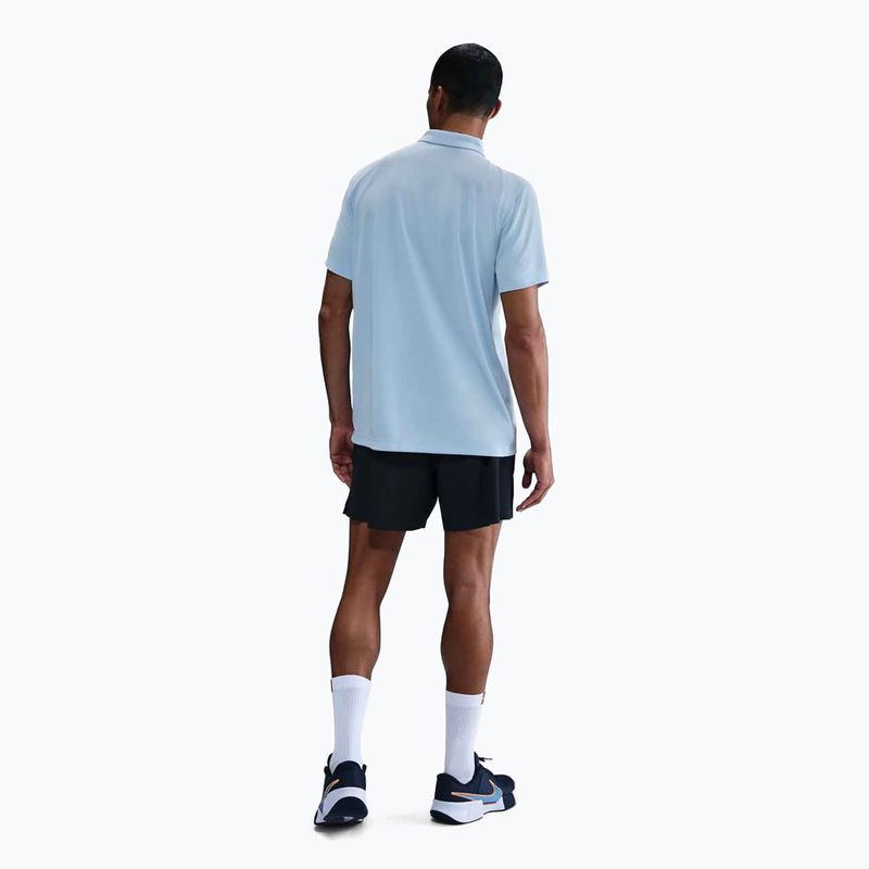 Férfi teniszpóló Nike Court Dri-Fit Polo Solid celesztin kék / fekete 3