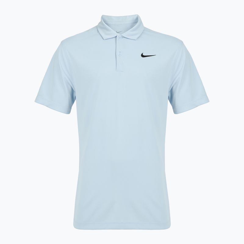 Férfi teniszpóló Nike Court Dri-Fit Polo Solid celesztin kék / fekete 7