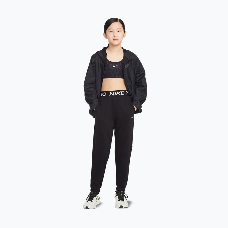Gyerek nadrág Nike Pro Fleece black/black/black/white 2
