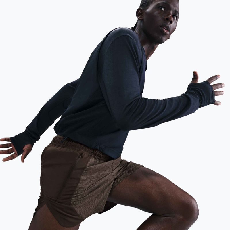 Férfi Nike Run Dri-Fit 5" futónadrág barokk barna / fekete 5