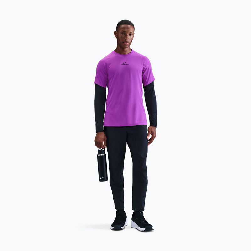 Férfi edzőpóló Nike Pro Training Dri-Fit vivid purple/black 2