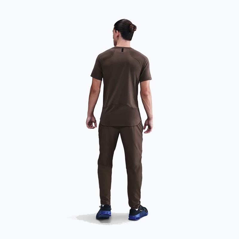 Férfi edzőpóló Nike Pro Training Dri-Fit baroque brown/black 3
