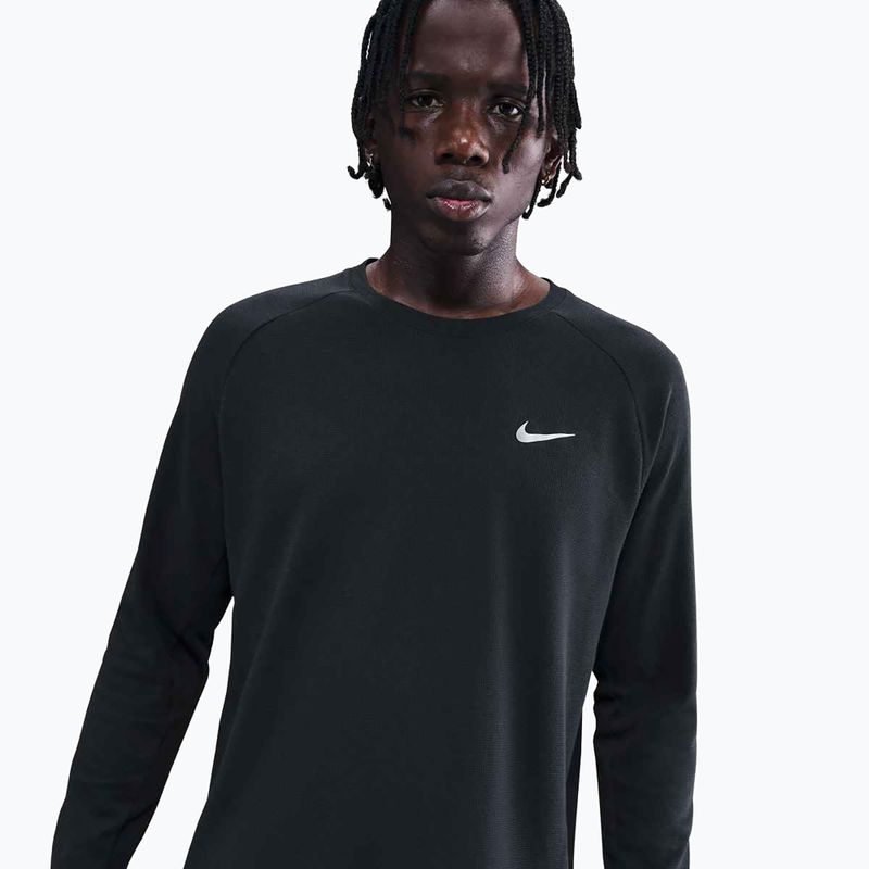 Férfi Nike Stride Dri-Fit Waffle Crew hosszú ujjú futócipő fekete 4