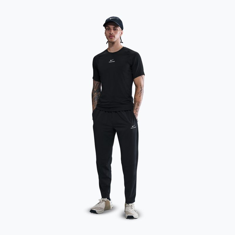Nike Pro Training Dri-Fit férfi nadrág fekete/fehér 2