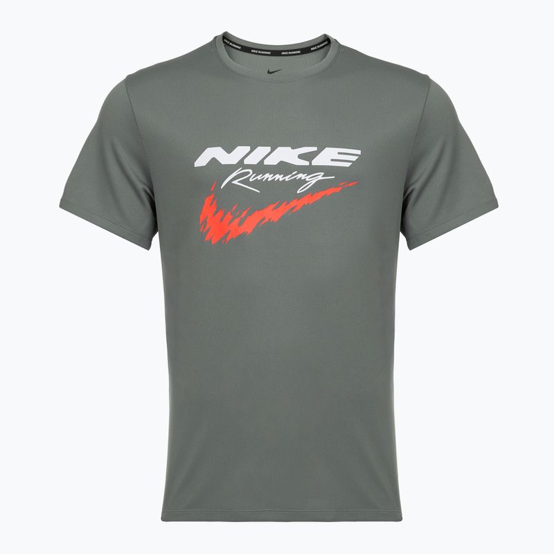 Férfi Nike Miler Dri-Fit UV smoke szürke futópóló 6
