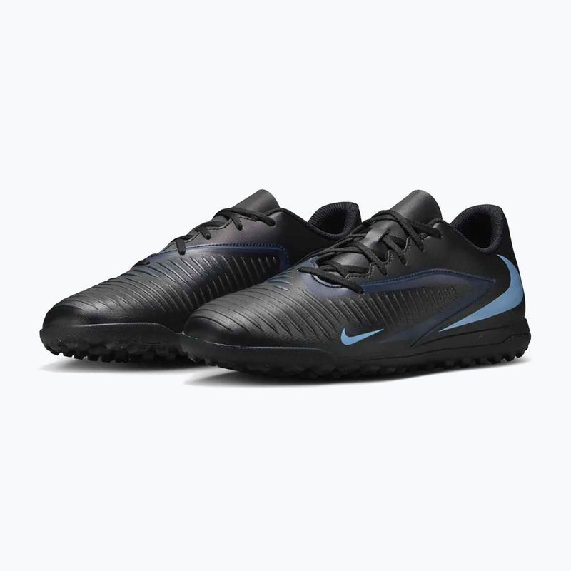 Férfi futballcipők Nike Phantom 6 Low Club TF fekete/fekete 3