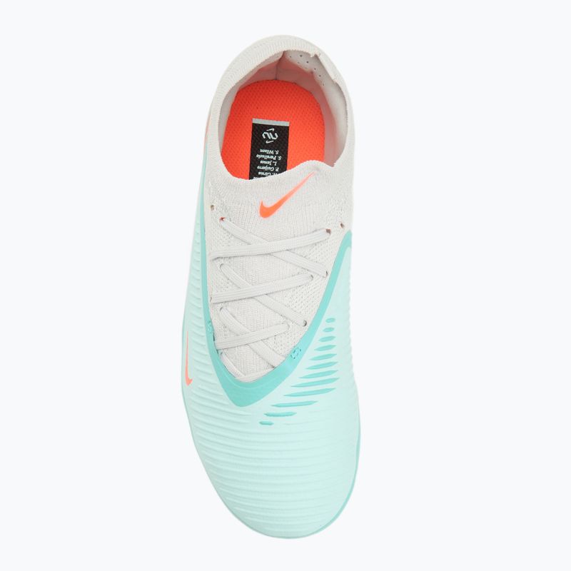 Férfi focicipő Nike United Phantom 6 Low Pro Jr FG/MG pistachio frost/hyper orange 5