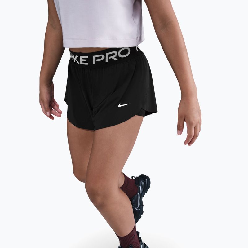 Gyerek rövidnadrág Nike Pro Dri-Fit 2in1 black/black/white 4