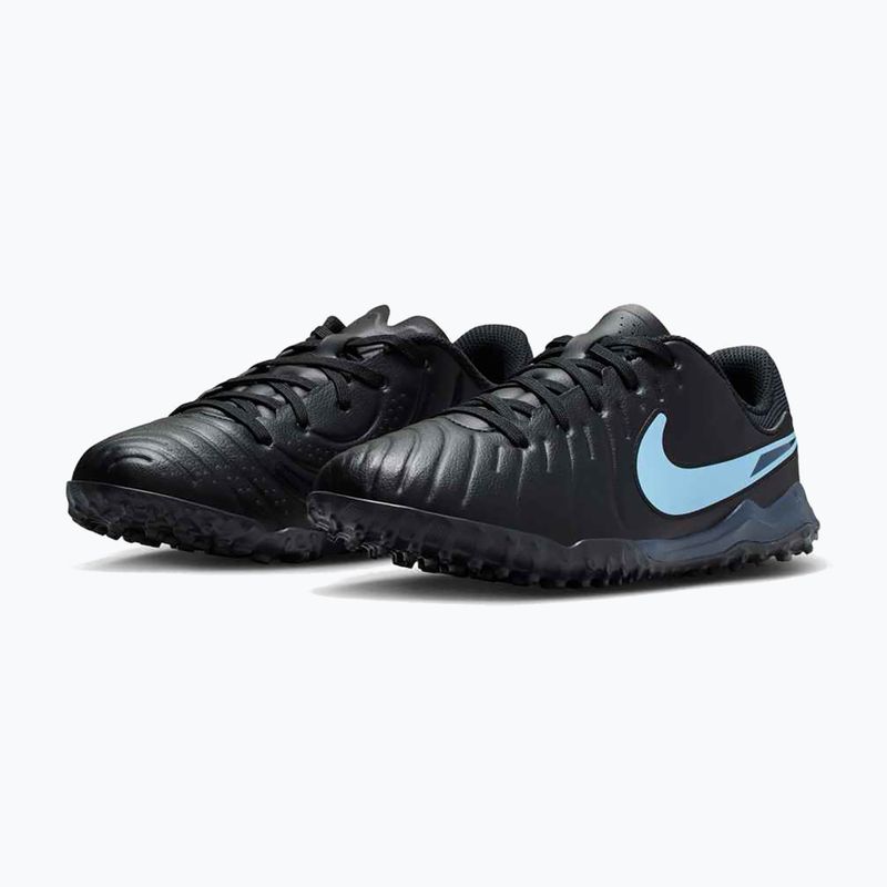 Nike Tiempo Legend 10 Academy TF gyermek labdarúgócipő fekete/fekete 10