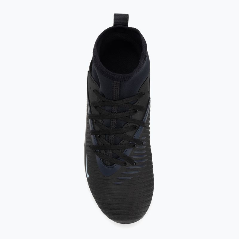 Nike Phantom 6 High Club FG/MG fekete/fekete gyermek focicipő 5