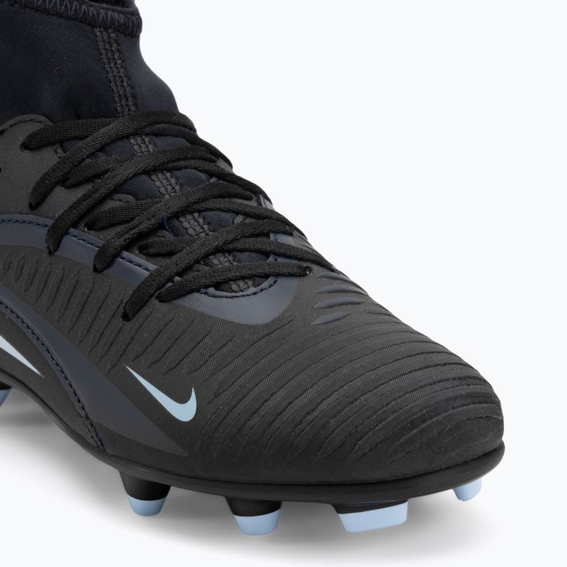 Nike Phantom 6 High Club FG/MG fekete/fekete gyermek focicipő 7