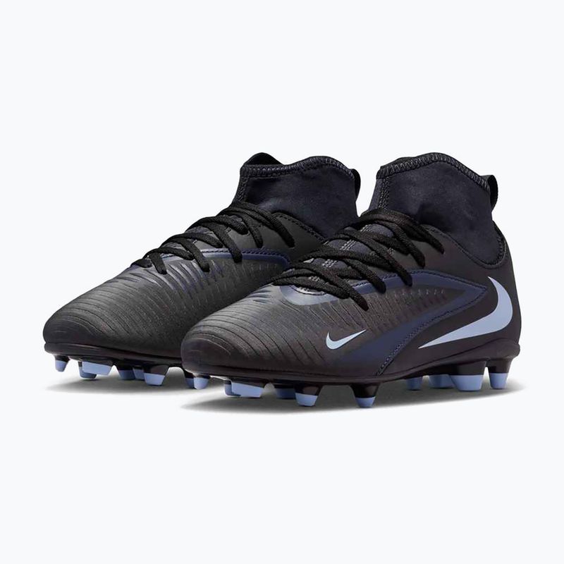 Nike Phantom 6 High Club FG/MG fekete/fekete gyermek focicipő 10