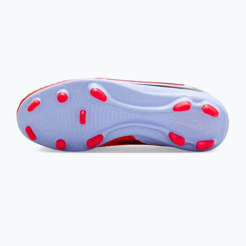 Nike Phantom 6 High Club FG/MG gyermek futballcipő királyi bordó/bright crimson 10