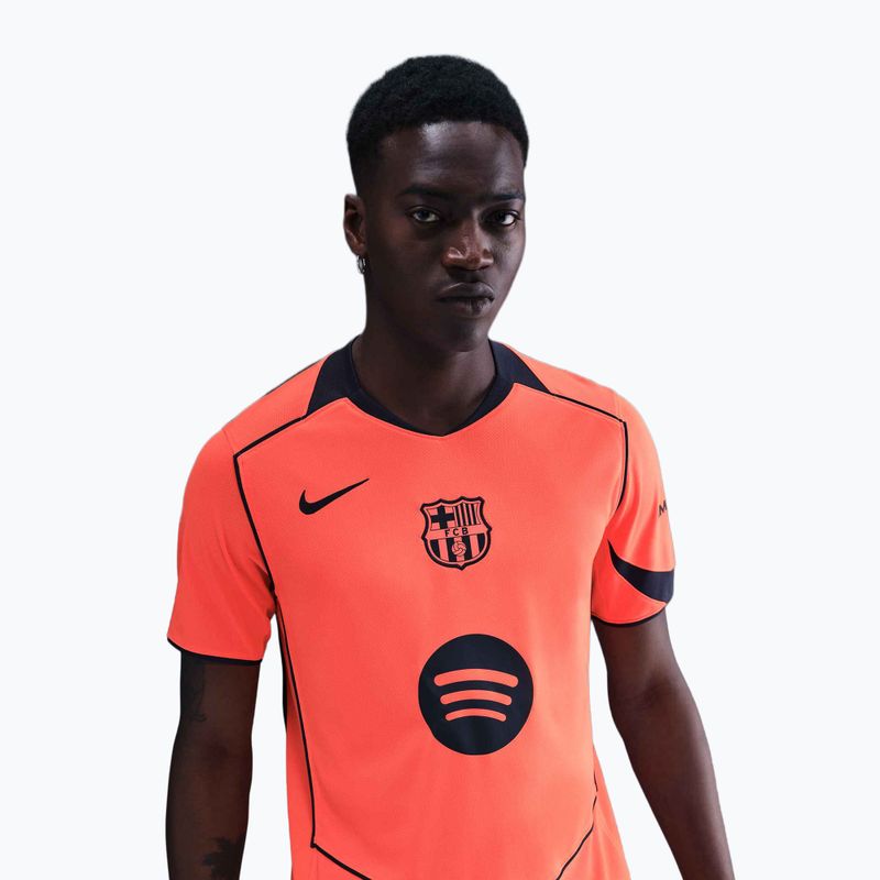 Férfi focimez Nike FC Barcelona 2025/26 Stadium Third bright mango/midnight navy/midnight navy 4