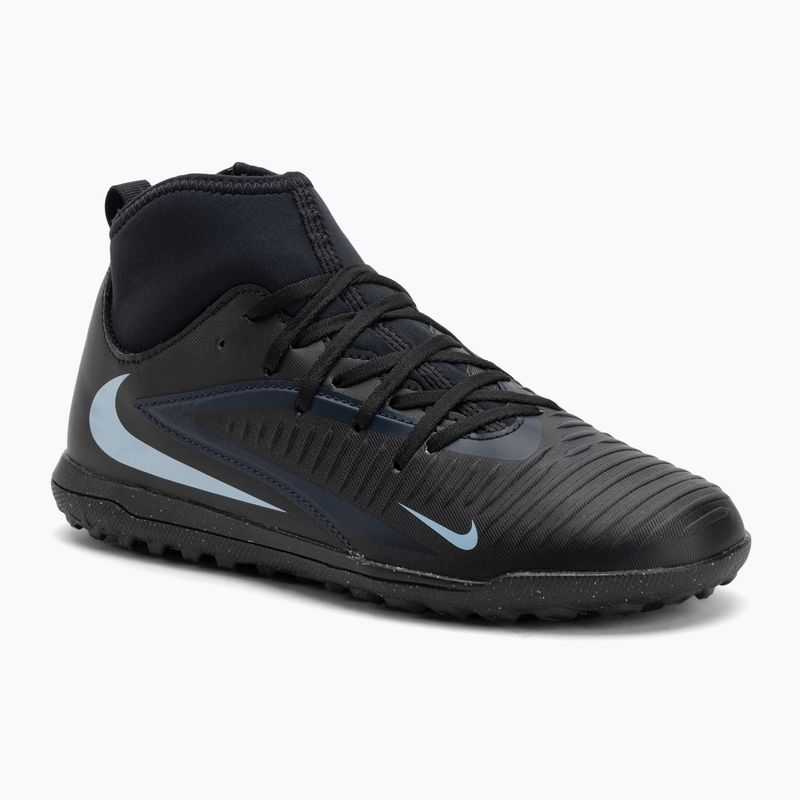 Gyermek focicipő Nike Phantom 6 High Club Jr TF fekete/fekete