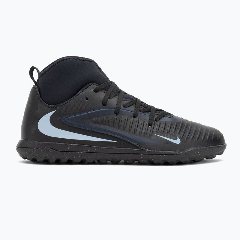 Gyermek focicipő Nike Phantom 6 High Club Jr TF fekete/fekete 2