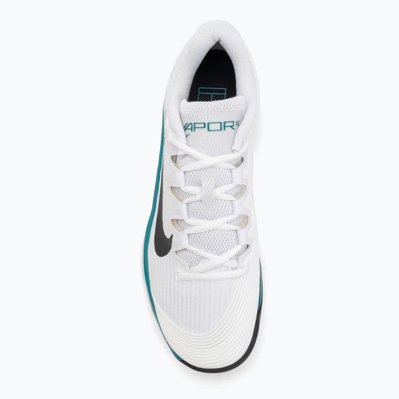 Férfi teniszcipő Nike Vapor 12 fehér / fekete / ragyogó smaragdzöld 5