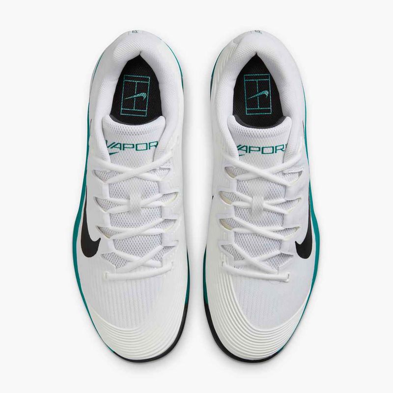 Férfi teniszcipő Nike Vapor 12 fehér / fekete / ragyogó smaragdzöld 14