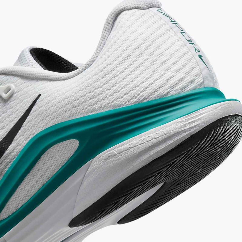 Férfi teniszcipő Nike Vapor 12 fehér / fekete / ragyogó smaragdzöld 16