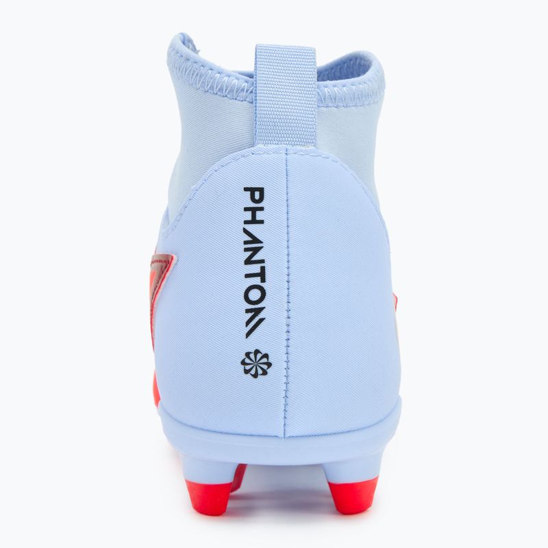 Nike Phantom 6 High Club FG/MG gyermek futballcipő királyi bordó/bright crimson 6