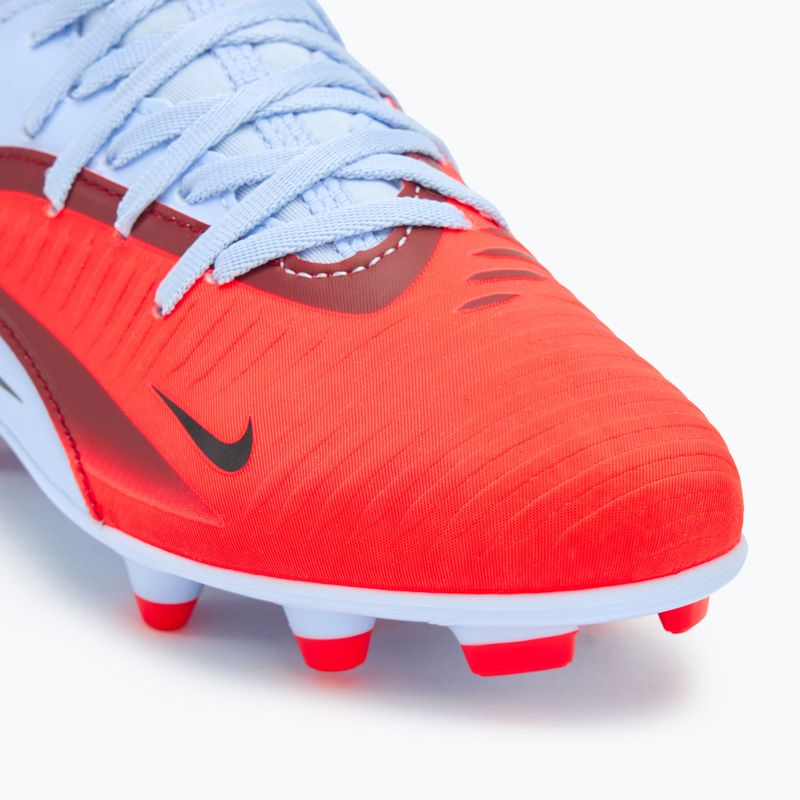 Nike Phantom 6 High Club FG/MG gyermek futballcipő királyi bordó/bright crimson 7