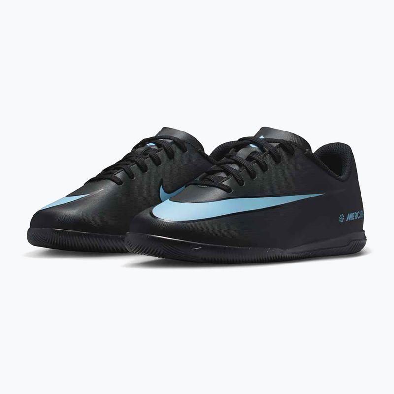 Gyermek focicipő Nike Mercurial Vapor 16 Club IC fekete/jeges kék 10