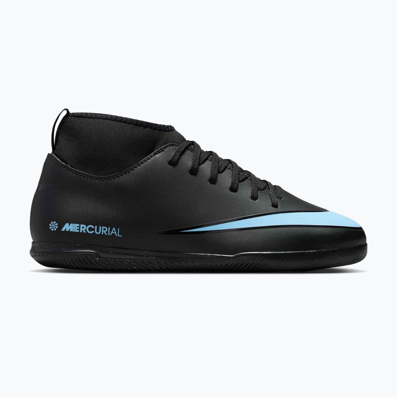 Gyermek focicipő Nike Mercurial Superfly 10 Club fekete/jeges kék 8