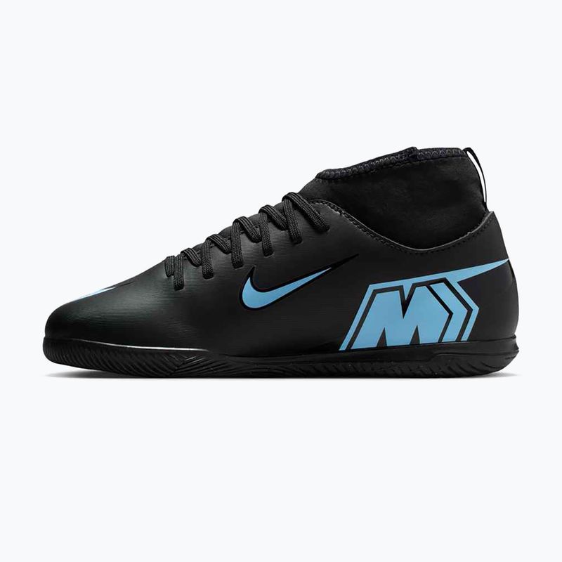 Gyermek focicipő Nike Mercurial Superfly 10 Club fekete/jeges kék 9