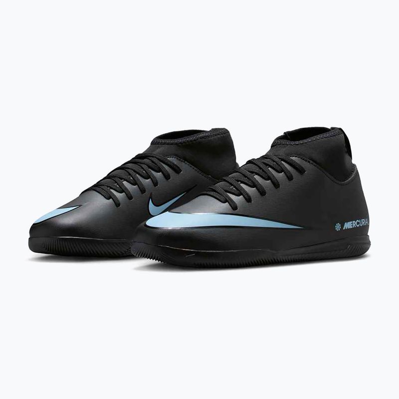 Gyermek focicipő Nike Mercurial Superfly 10 Club fekete/jeges kék 10