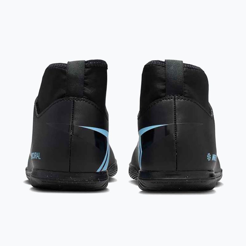 Gyermek focicipő Nike Mercurial Superfly 10 Club fekete/jeges kék 11